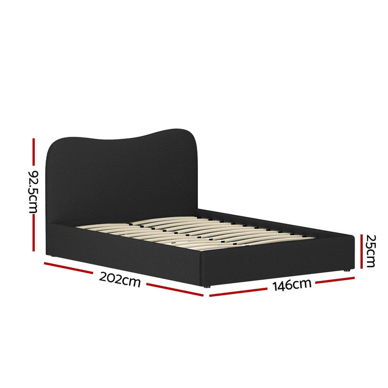 DOUBLE Size - Boucle Fabric Bed Frame