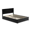 DOUBLE Size -  Bed Frane with 4 Drawers - Black