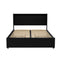 DOUBLE Size -  Bed Frane with 4 Drawers - Black
