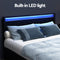 DOUBLE Size -  Bed Frane with 4 Drawers - Black