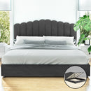 Bed Frame Velvet Grey FION – King