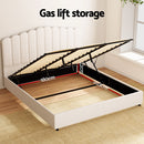 KING Size - Gas Lift Boucle Fabric Bed Frame