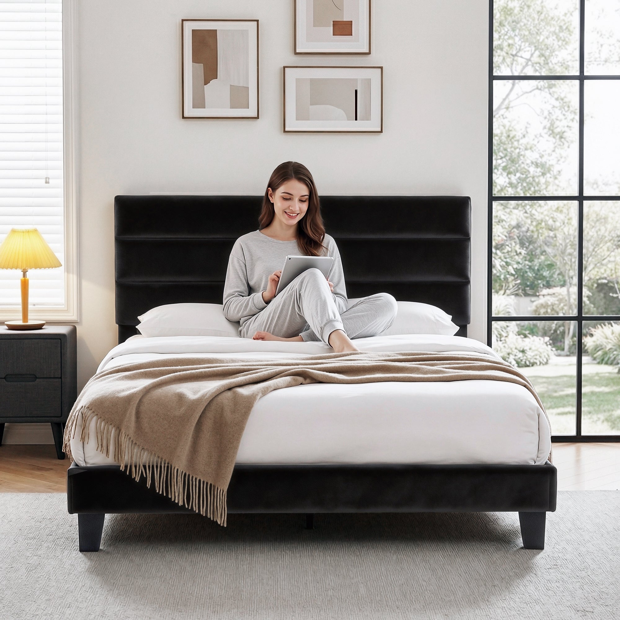 Arlo Bed Frame – Black – Double