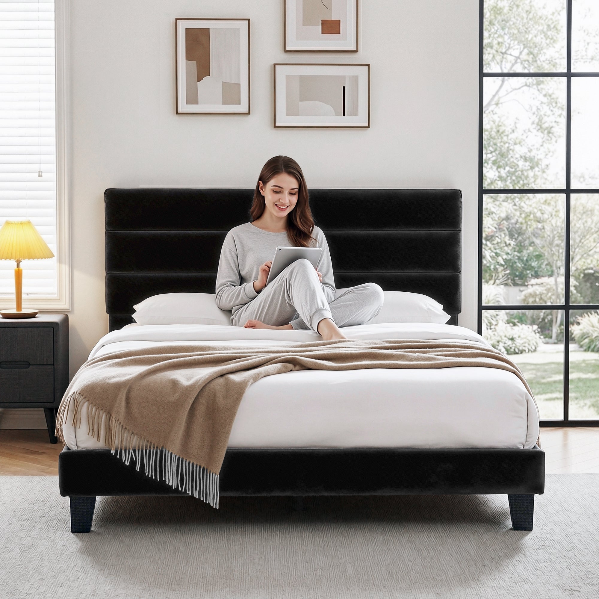 Haven Bed Frame – Black – King