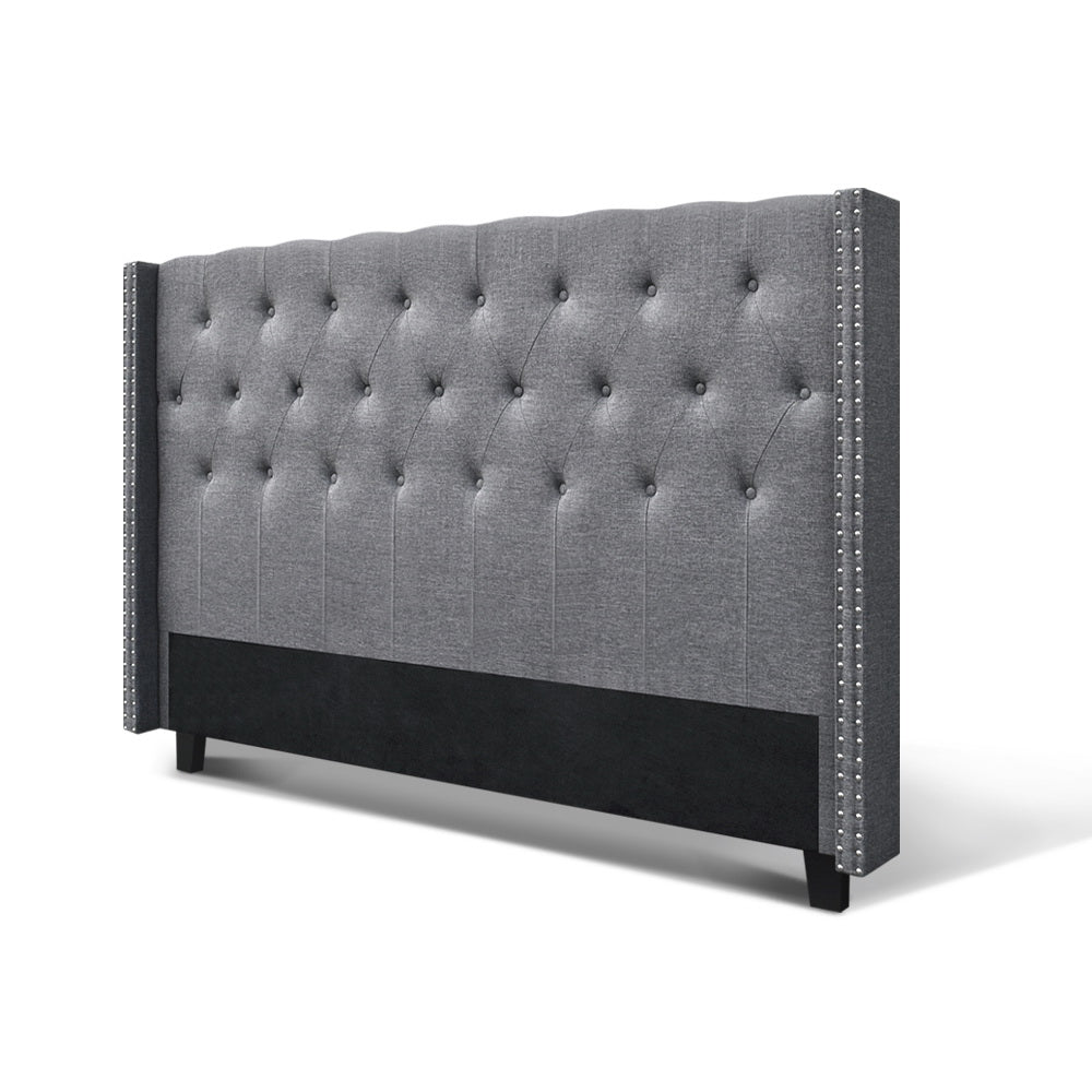Larkin Tufted Bed Head – Grey – King