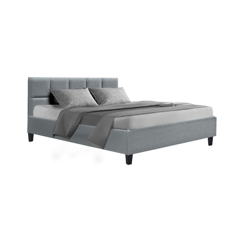QUEEN Size - Linen Plush Bed - Grey