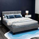 QUEEN Size - Linen Plush Bed - Grey