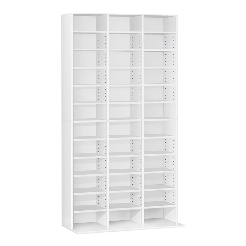 Bookshelf CD Storage Rack – White
