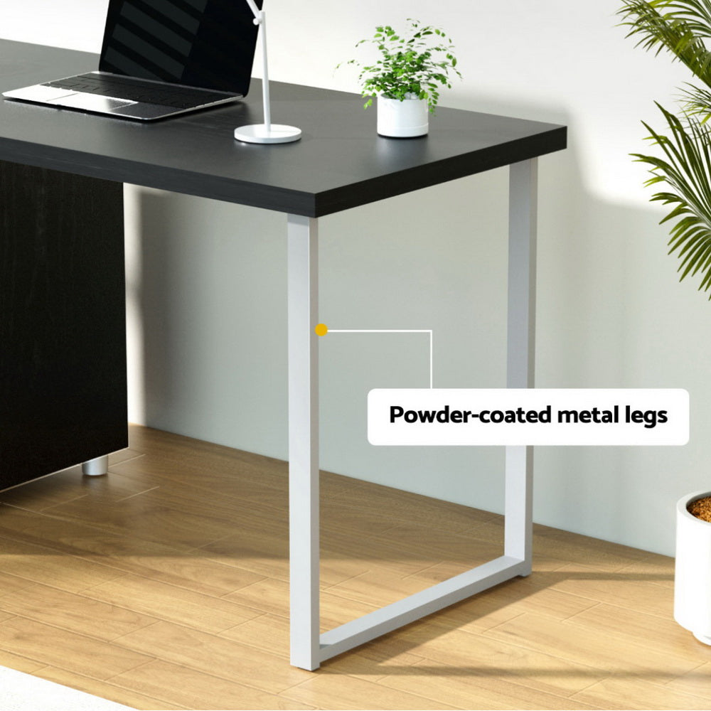 Hudson Computer Desk – Black – 140 cm
