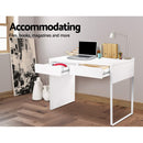 Computer Desk with Drawer - White