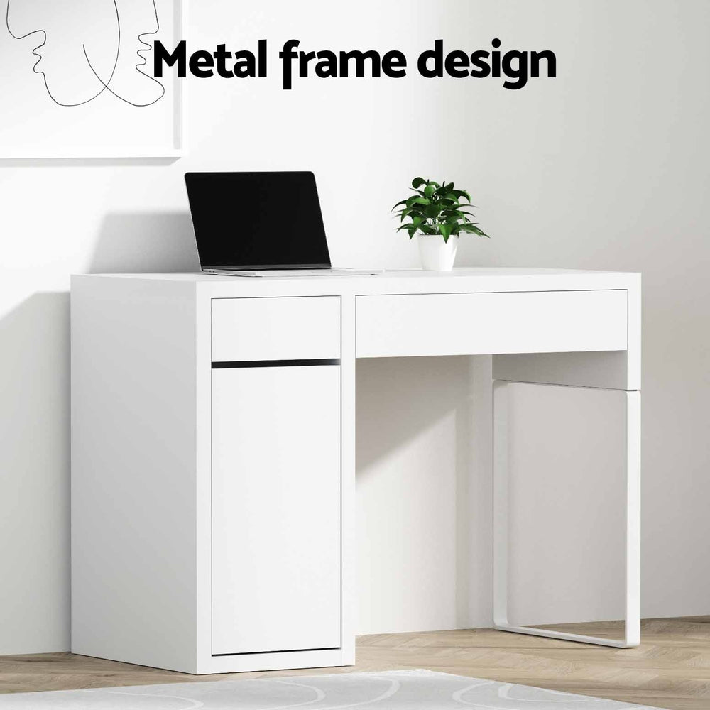 Serano Computer Desk – White – 105 cm