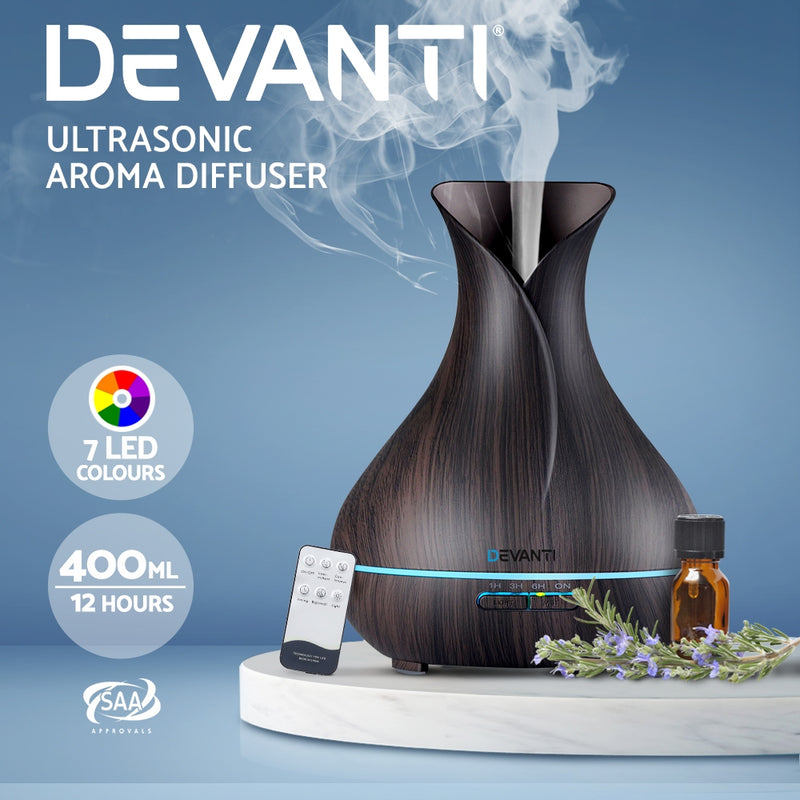 Aroma Diffuser 400ml - Dark WoodDELETE