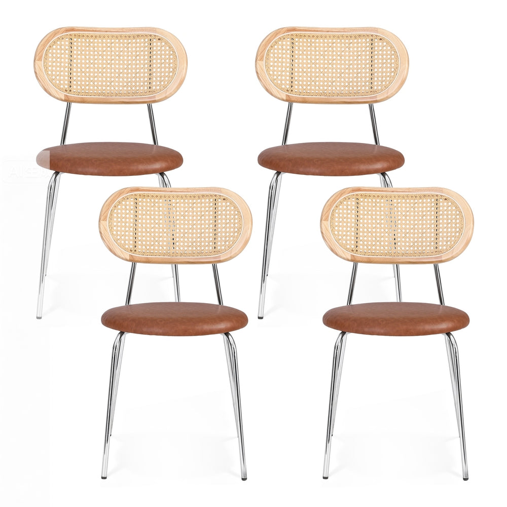 Cove Dining Chairs – Brown – Set of 4