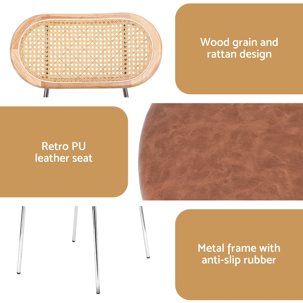 Cove Dining Chairs – Brown – Set of 4