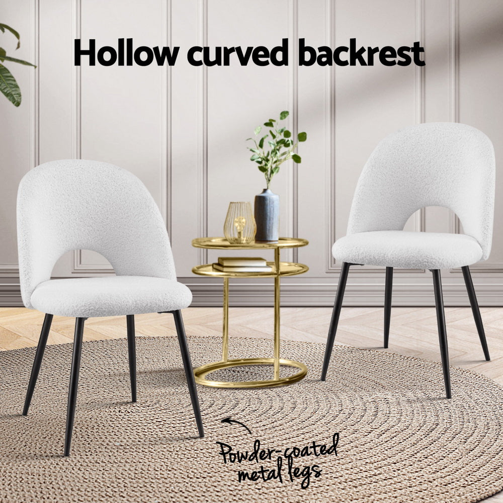 Cove Dining Chairs – White – Set of 4