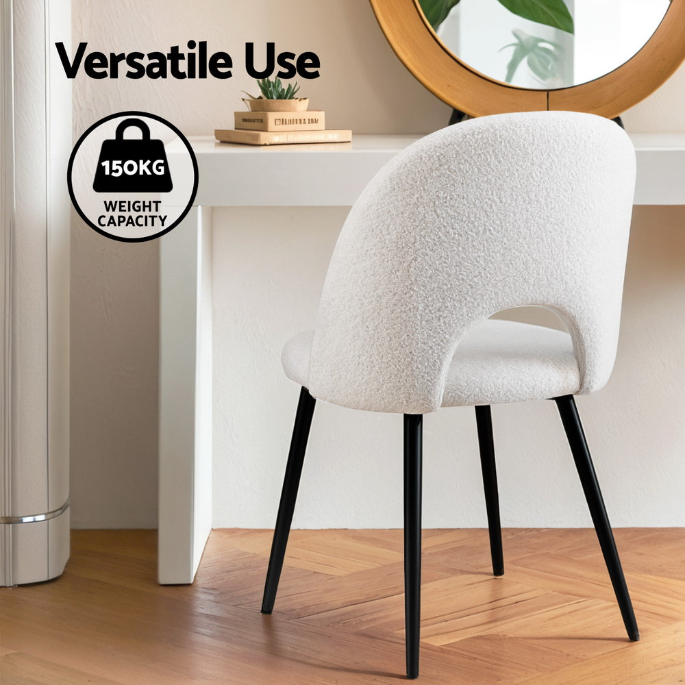 Cove Dining Chairs – White – Set of 4