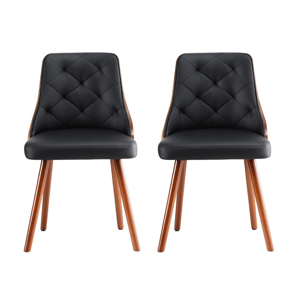 Dalton Dining Chairs – Black – Set of 2