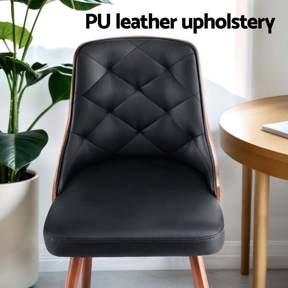 Dalton Dining Chairs – Black – Set of 2