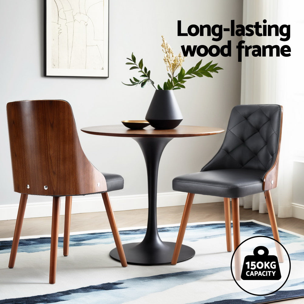Rowan Dining Chairs – Black – Set of 4