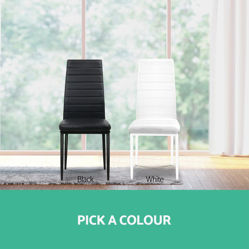 Astra Dining Chairs – Black – Set of 4