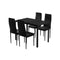 5 x Dining Chairs & Table Set – Black