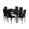 6 x Dining Chairs & Table Set – Black