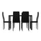 6 x Dining Chairs & Table Set – Black