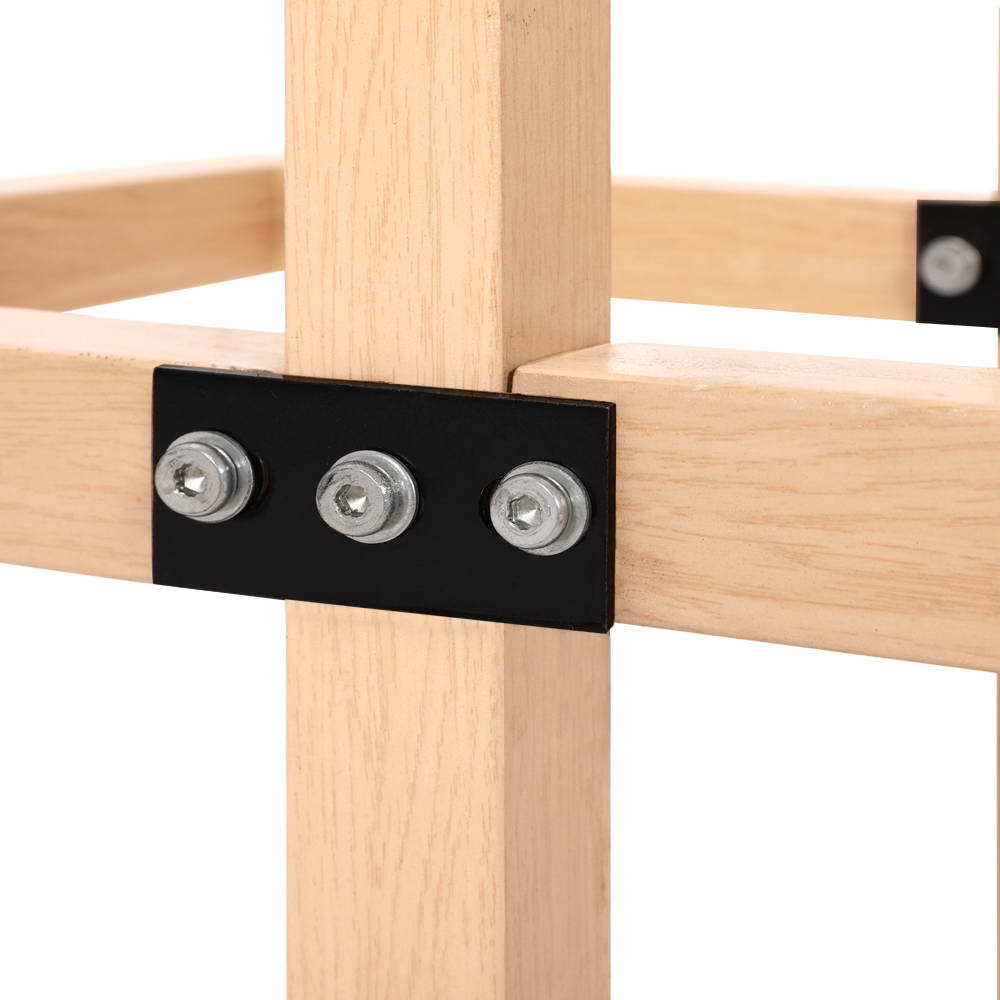 Meridian Glass Coffee Table – Black – 80 cm