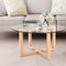 Tempered Glass Round Coffee Table - 80CM