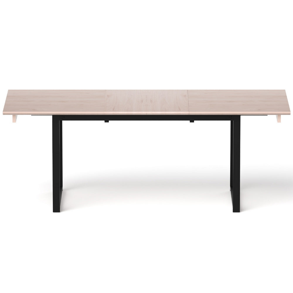 Haven Extendable Dining Table – Natural & Black – 200 cm
