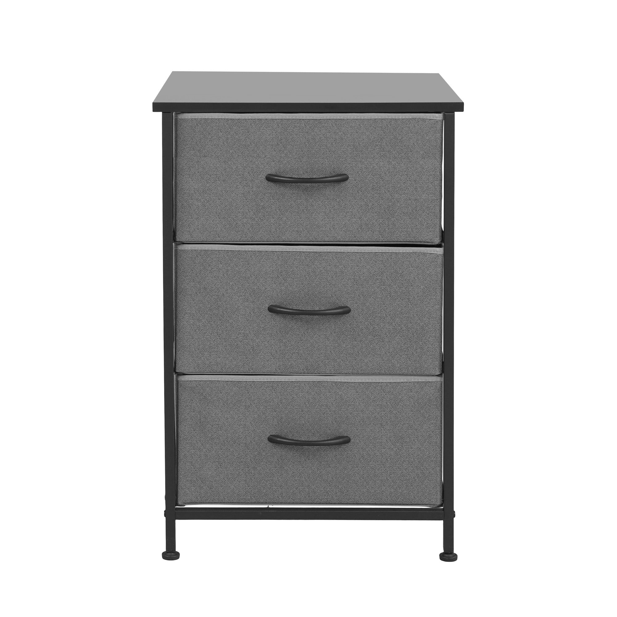 Alderon 3-Drawer Storage Chest – Grey
