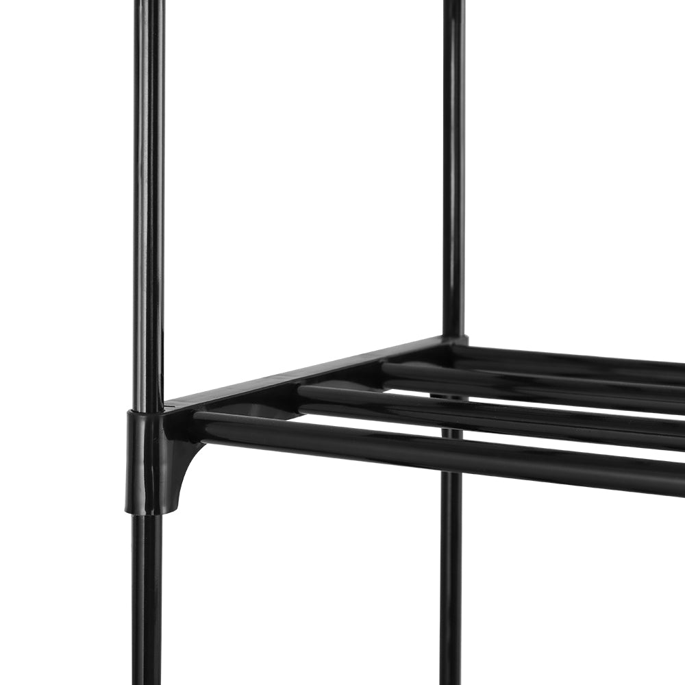 Dunn DIY Stackable Shoe Rack – Black – 10 Tier