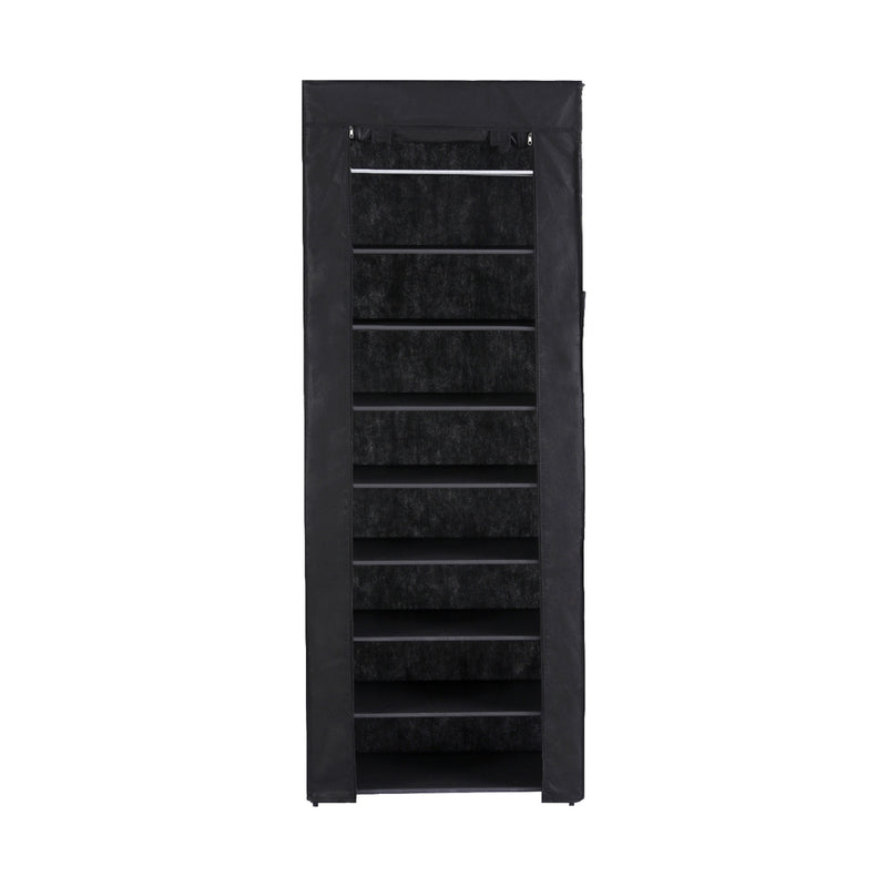 Shoe Rack Cabinet – 10 Tier with Removable Black Cover