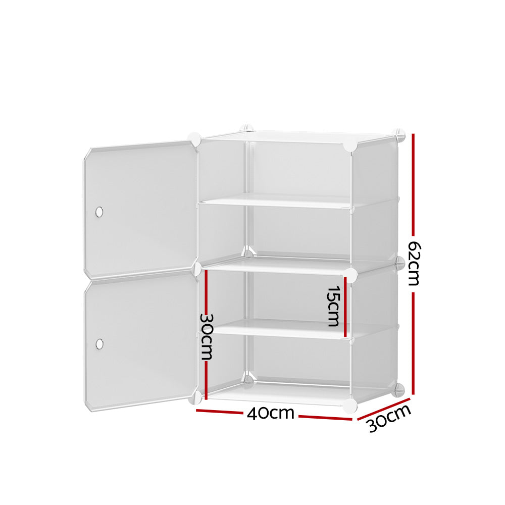 Compact DIY Storage Cubes – White – Set of 2