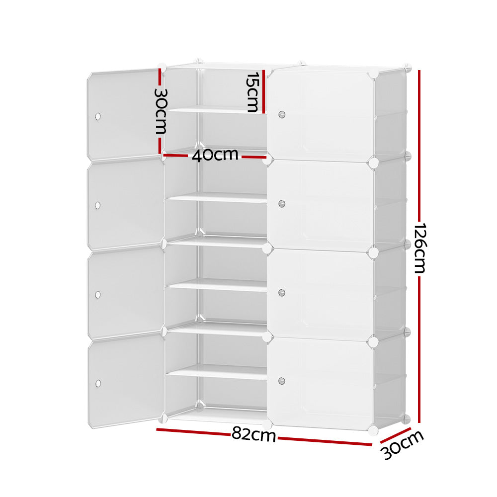 Modular DIY Storage Cubes – White – Set of 8