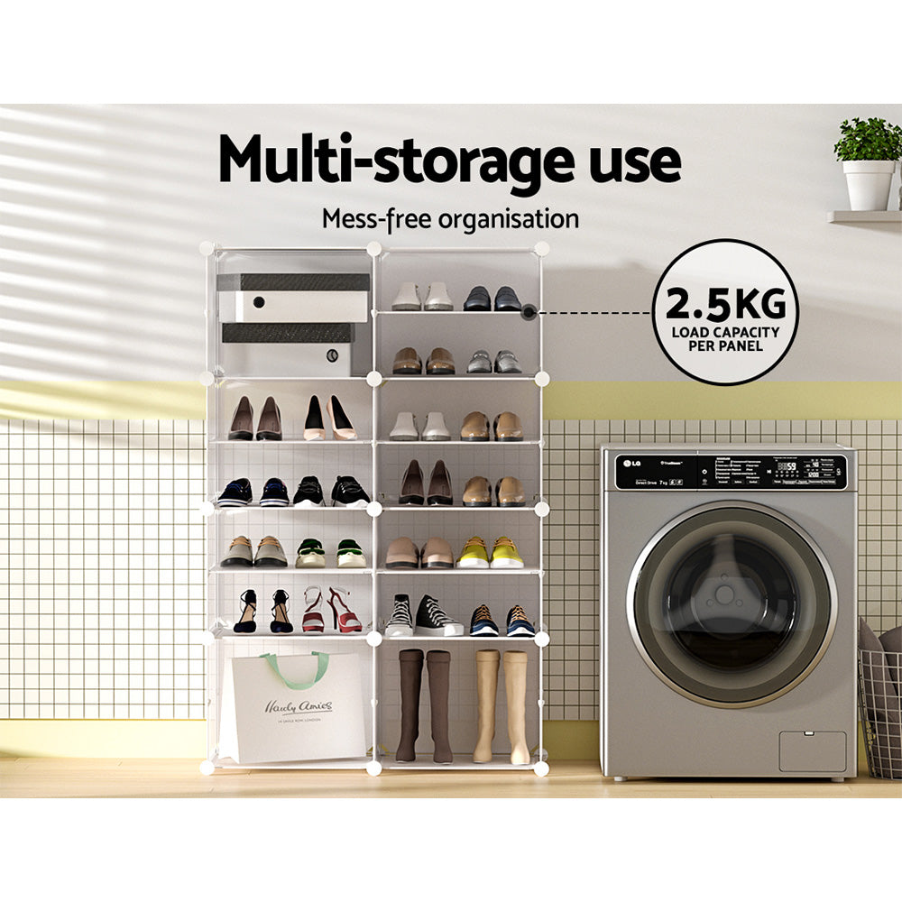 Modular DIY Storage Cubes – White – Set of 8