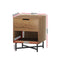 Bedside Drawers Nightstand – Rust Oak Finish