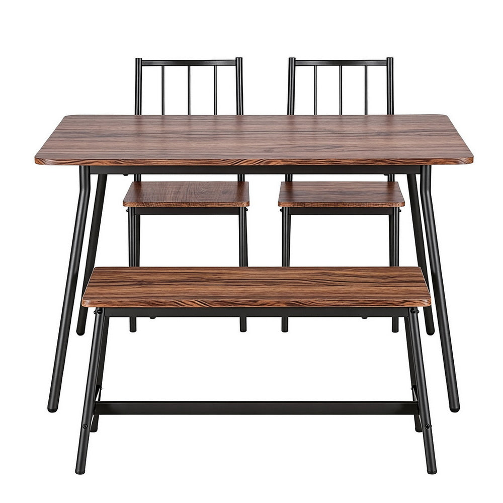 Marlow Dining Set – Brown – 4 Piece
