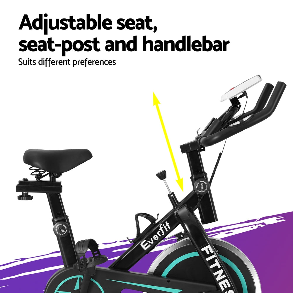 Cyclone Spin Exercise Bike – Black – 10kg Flywheel