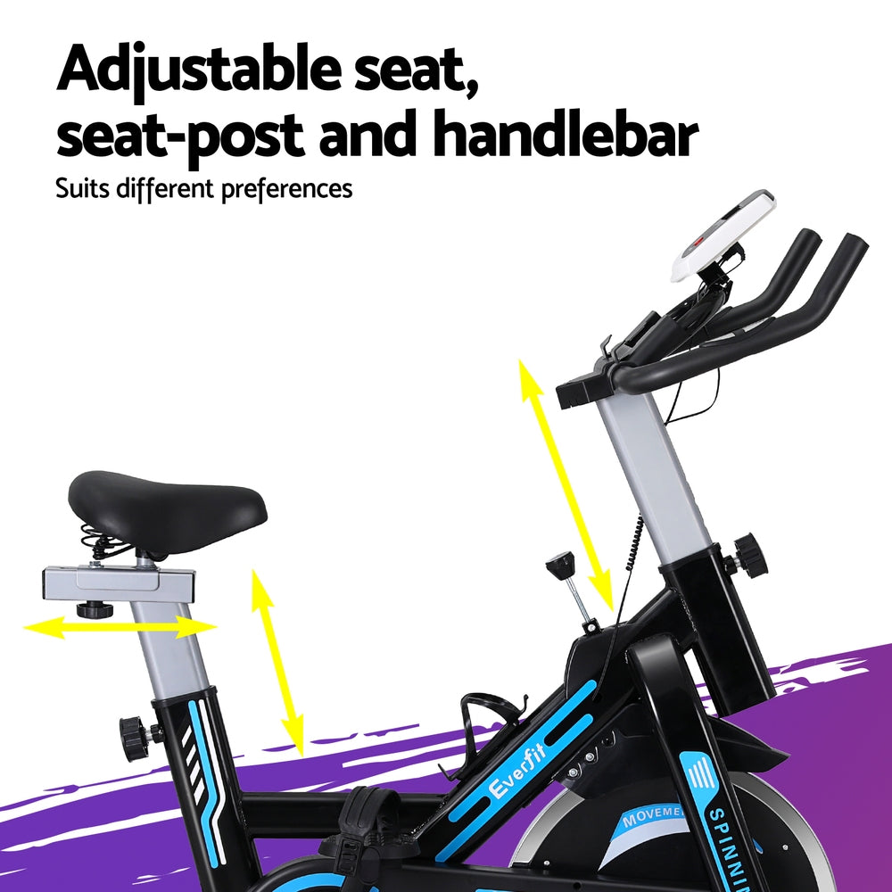 Cyclone Magnetic Spin Exercise Bike – Black – 13kg Flywheel