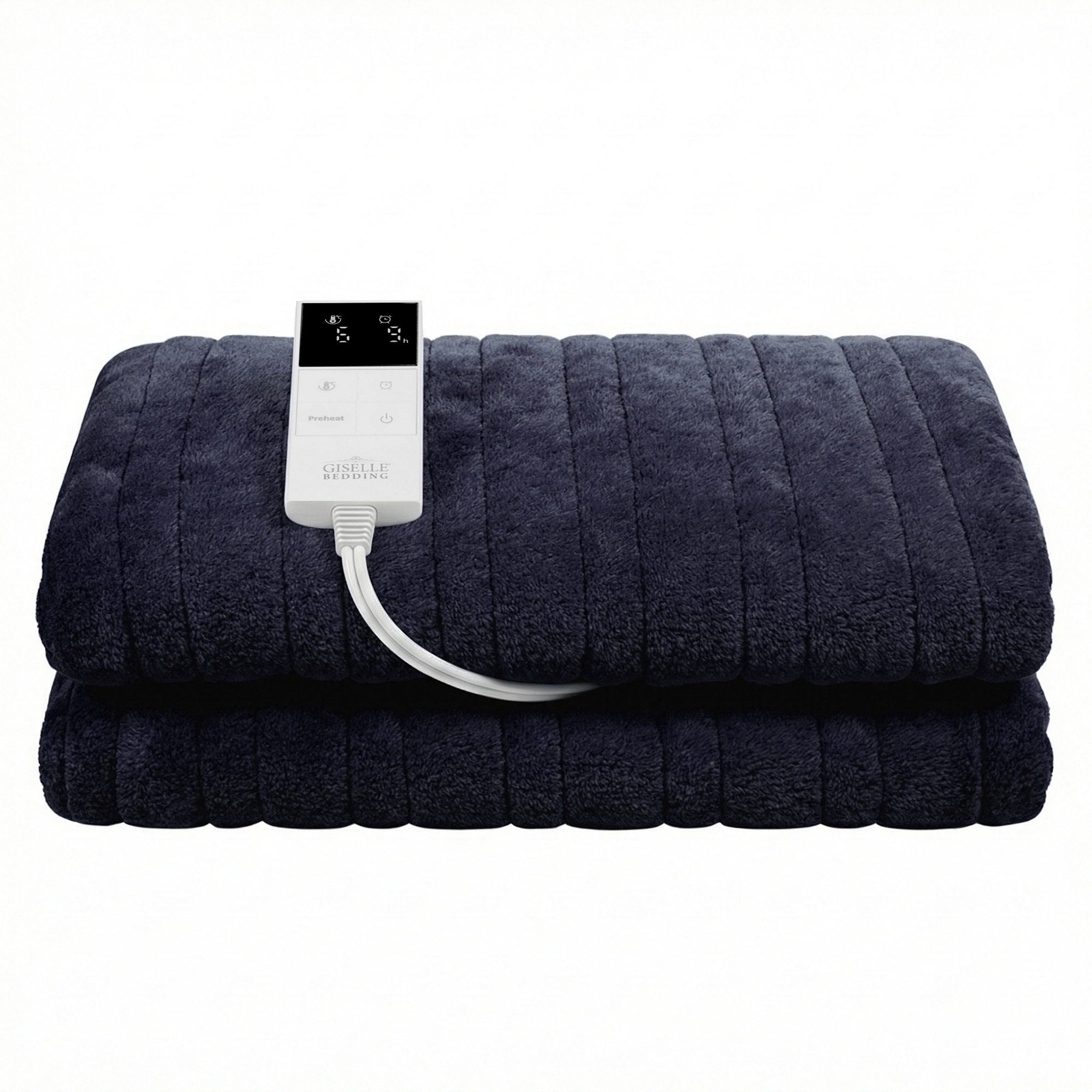 Serano Electric Throw Rug – Charcoal – Double