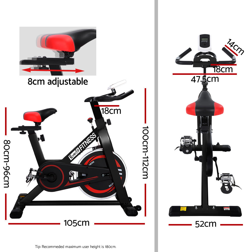 Cyclone Spin Exercise Bike – Black – 6kg Flywheel