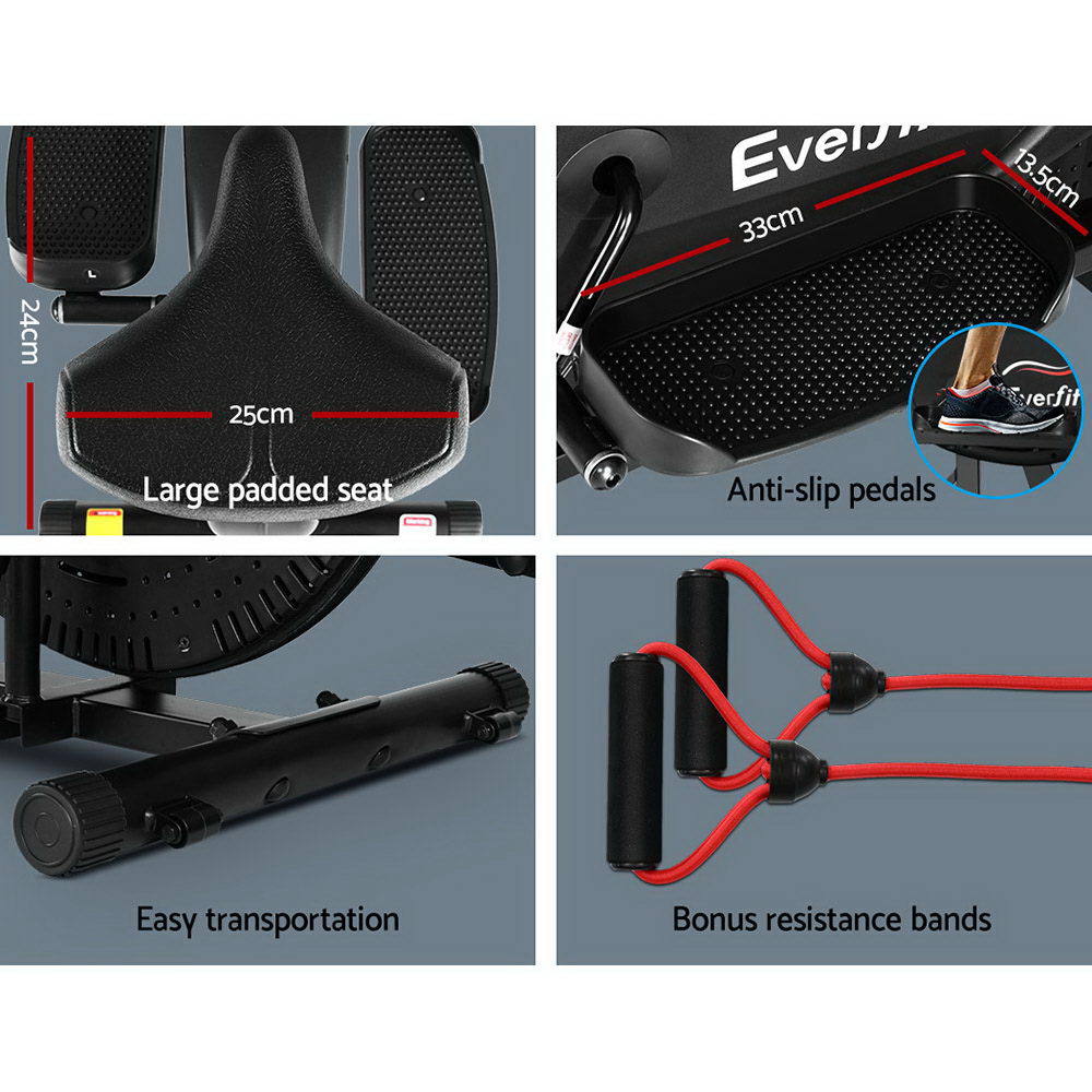 Stellar 4-in-1 Elliptical Cross Trainer – Black – 120kg Capacity