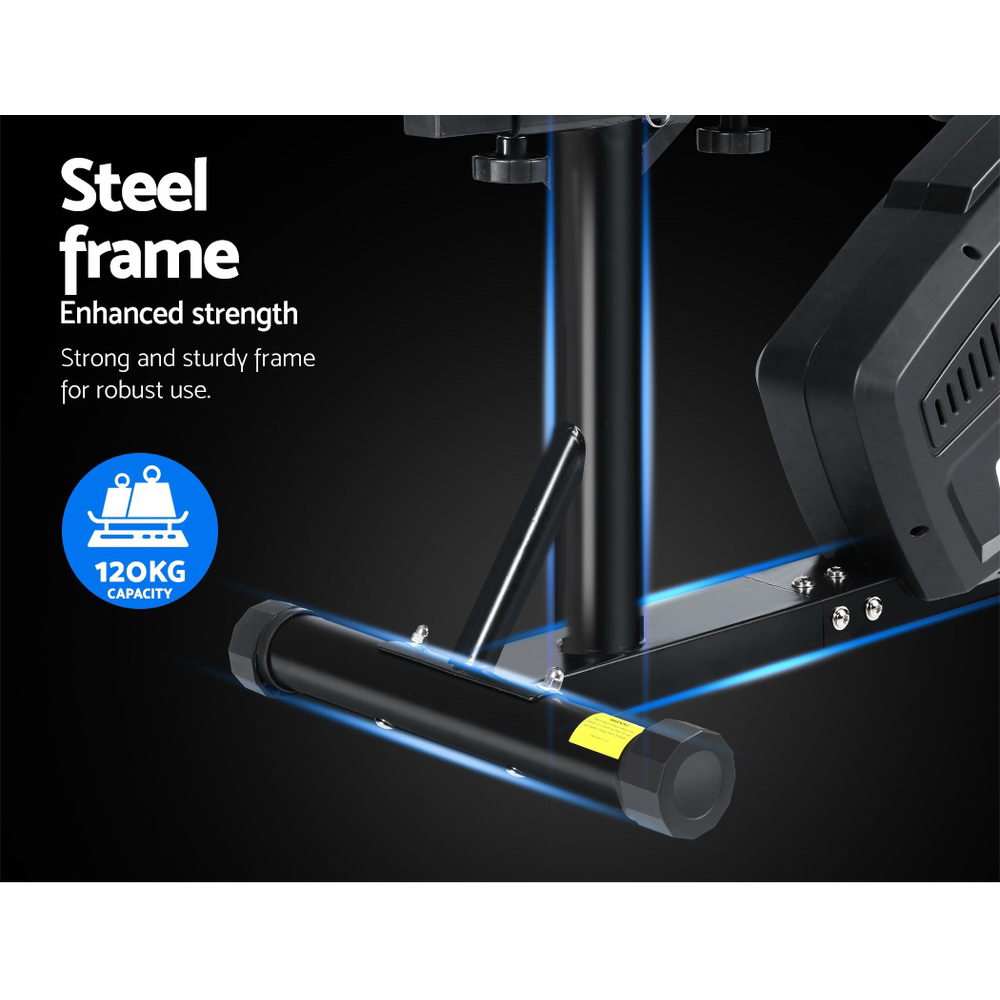 Horizon Magnetic Recumbent Exercise Bike – Black – 8 Level