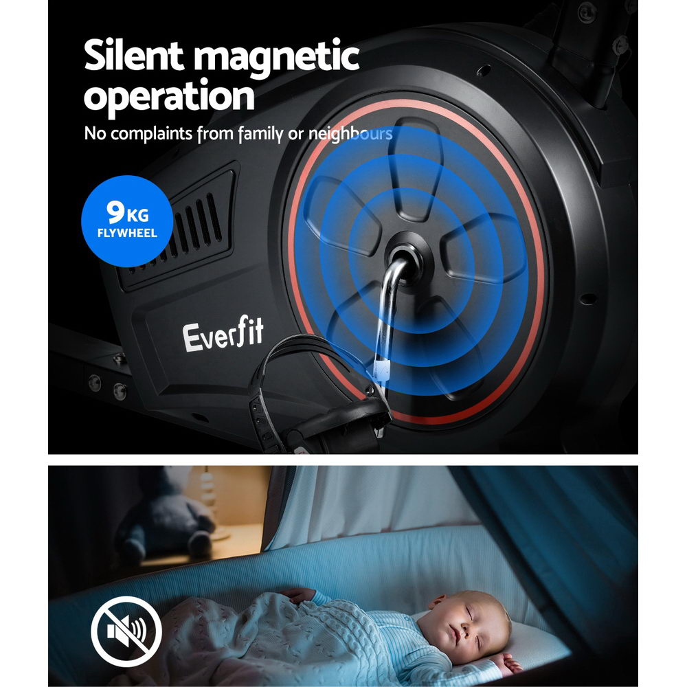 Horizon Magnetic Recumbent Exercise Bike – Black – 8 Level