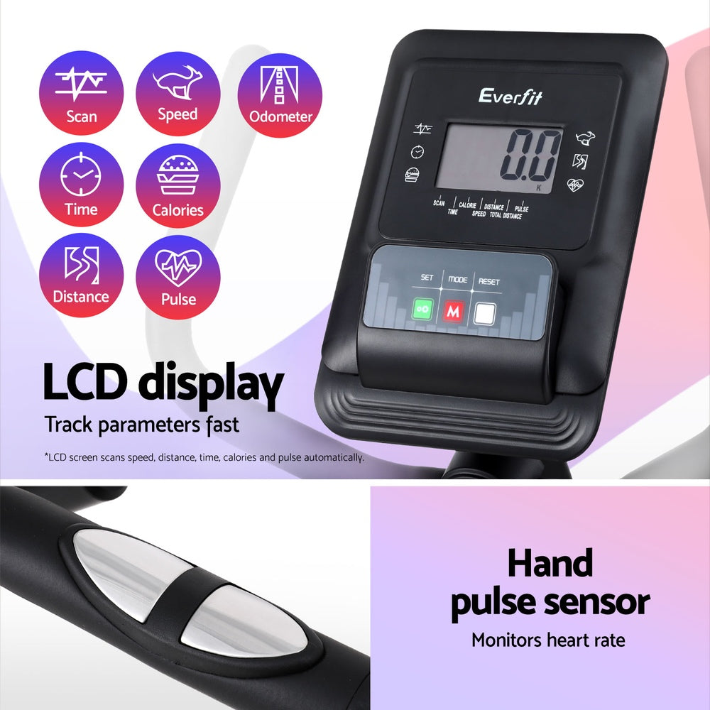 Velocity Recumbent Exercise Bike – Black – Magnetic System