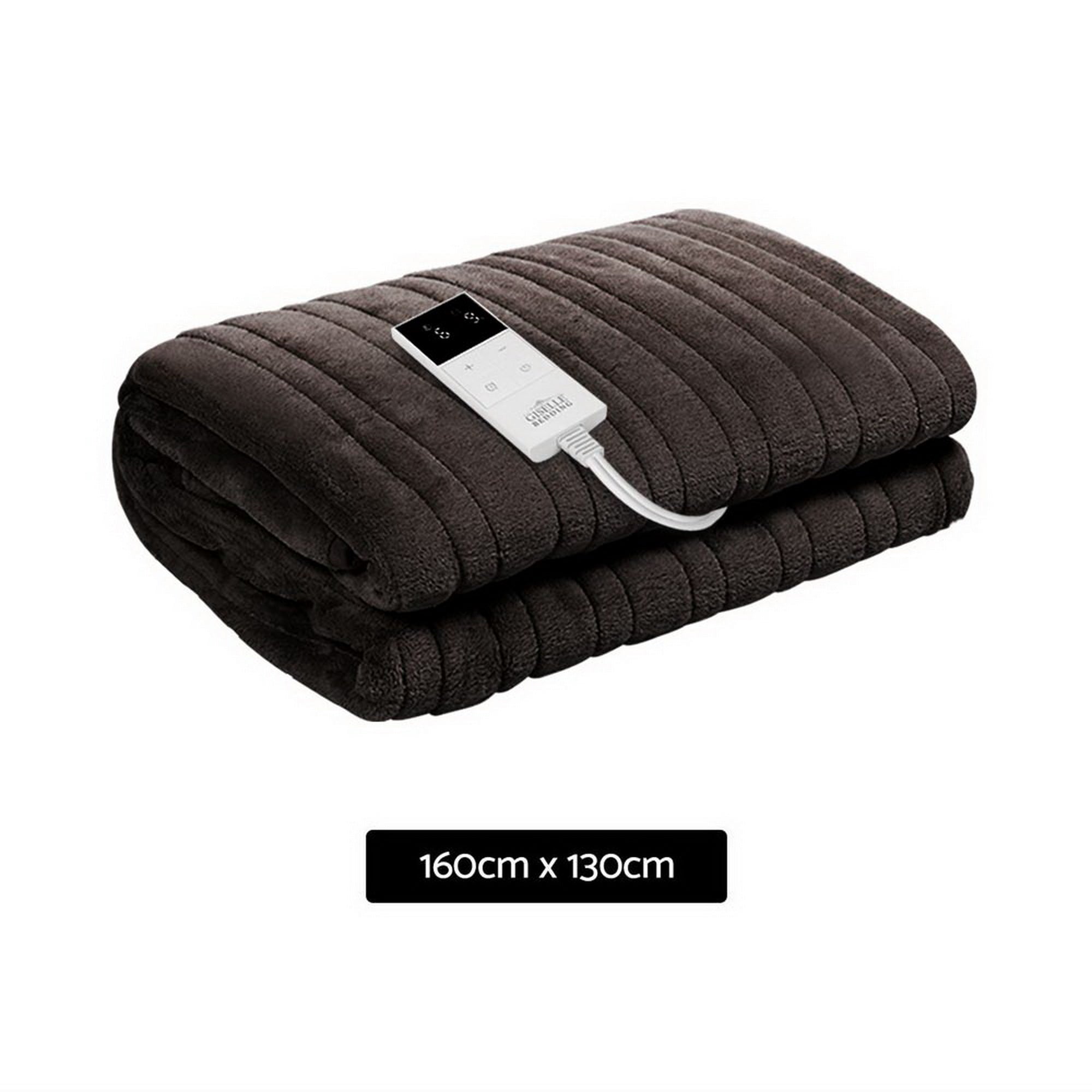 Comfort Electric Throw Blanket – Brown – 160 cm