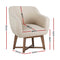 Fabric Tub Lounge Armchair - Beige