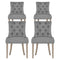 4 x Linen Dining Chairs – French Provincial Grey