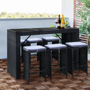 7-Piece Outdoor Dining Table & Stools